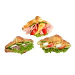 Croissant with ham and cheese