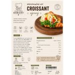 Obložený croissant se sýrem nebalený 150g