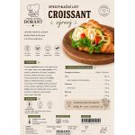 Obložený croissant se sýrem balený 150g