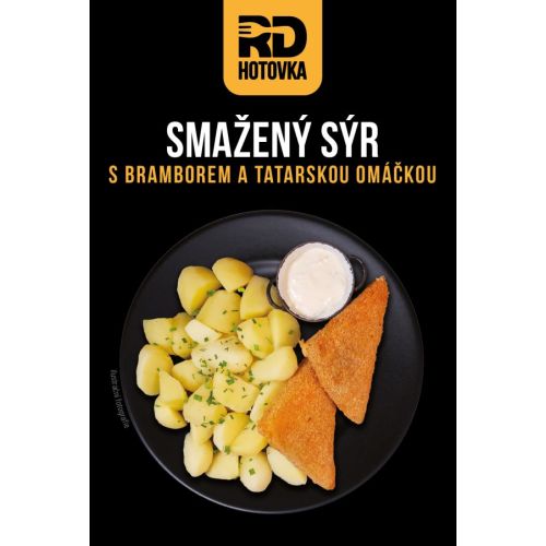 Smažený sýr s bramborami a tatarskou omáčkou 420g RD