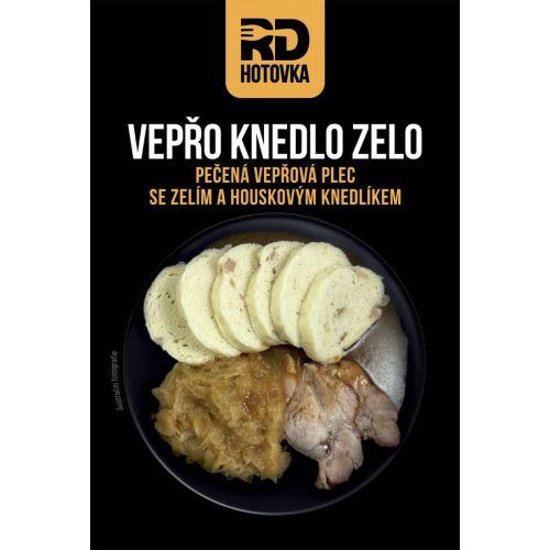 Vepřo knedlo zelo  - pečená vepřová plec se zelím a houskovým knedlíkem 500g RD
