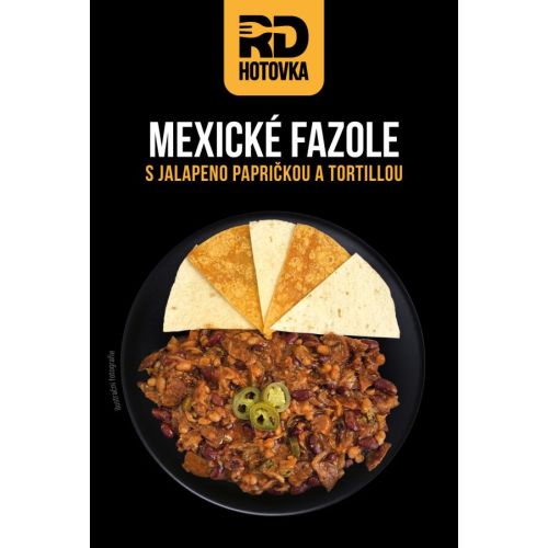 Mexické fazole s Jalapeno papričkou a tortillou 500g